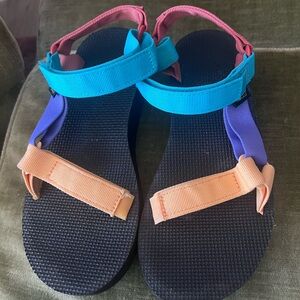 Teva Turquois/Purple/Orange Sandals